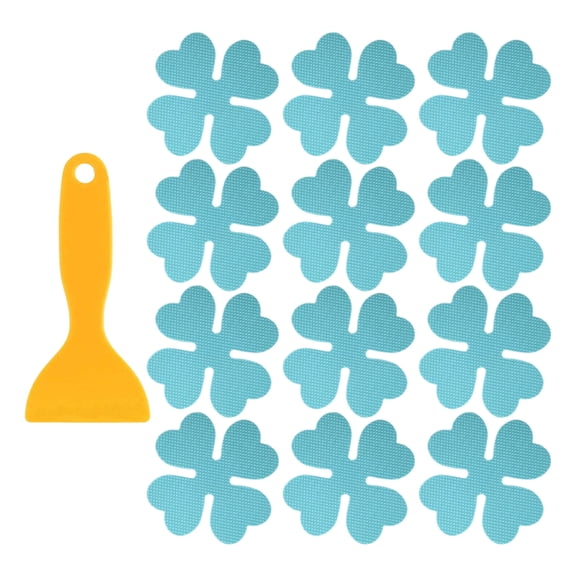 12 Pieces Shower Floor Anti Slip Rubber Design For Bathroom Pool Step Bathtubs