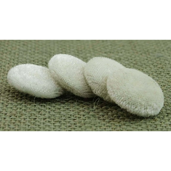 12 Pieces Solid 2 Holes Sewing Velvet Fabric Cloth Covered Scrapbooking Craft Buttons