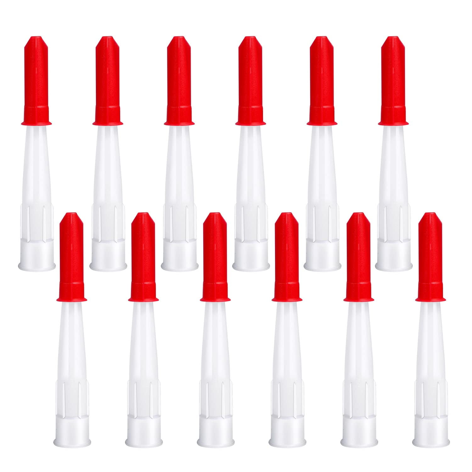 12 Pieces Spare Silicone Sealant Nozzles Resealable Silicone