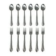 thumbnail image 1 of 12 Pieces Stainless Steel Forks And Spoons Flatware Tableware Set Kitchen, 1 of 2