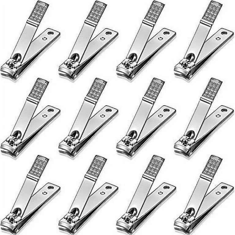 144 Pieces Nail Clippers Set Stainless Steel Metal Nail Cutter Fingernail  Toenail Clippers Bulk Silver Nail Cutter Fingernails for Adults Kids Men  Women with Keychain