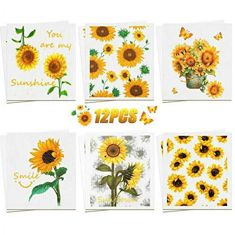 Swedish Dishcloth Gift Set - Sunflowers