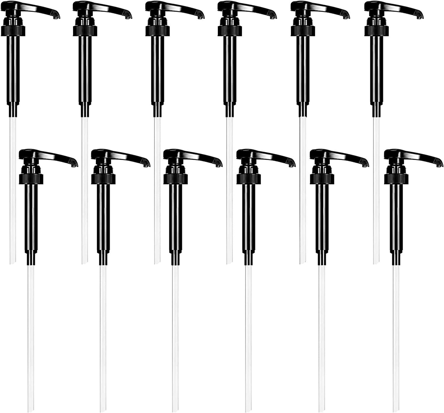 12 Pieces of Syrup Pumps Coffee Syrup Pump Dispenser Syrup Pumps