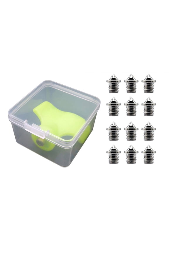 12 Pieces Track s Outdoor Accessories with Wrench for Track Shoes 3.2mm