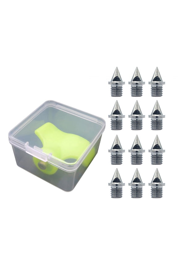 12 Pieces Track s Outdoor Accessories with Wrench for Track Shoes 6.4mm