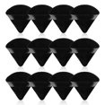 thumbnail image 1 of 12 Pieces Triangle Powder Puffs Face Cosmetic Powder Puff Washable Reusable Soft Plush Powder Sponge Makeup Foundation Sponge for Face Body Loose Powder Wet Dry Makeup Tool (12Pcs Black), 1 of 5