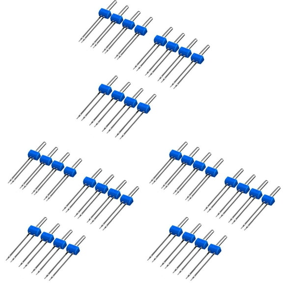12 Pieces Twin Needles, Sewing Machine Double Twin Needles Pins, Twin Needles for Sewing Machine, 3 Sizes Mixed 2.0/90, 3.0/90, 4.0/90