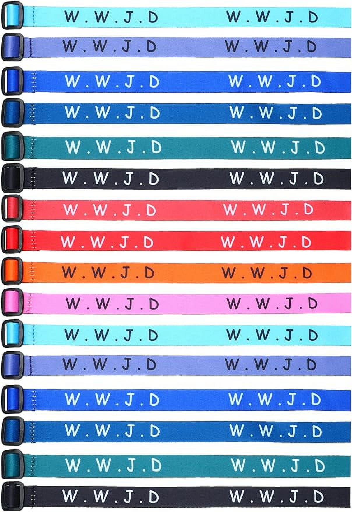 12 Pieces WWJD Bracelets What Would Jesus Do Wristbands bing Jesus