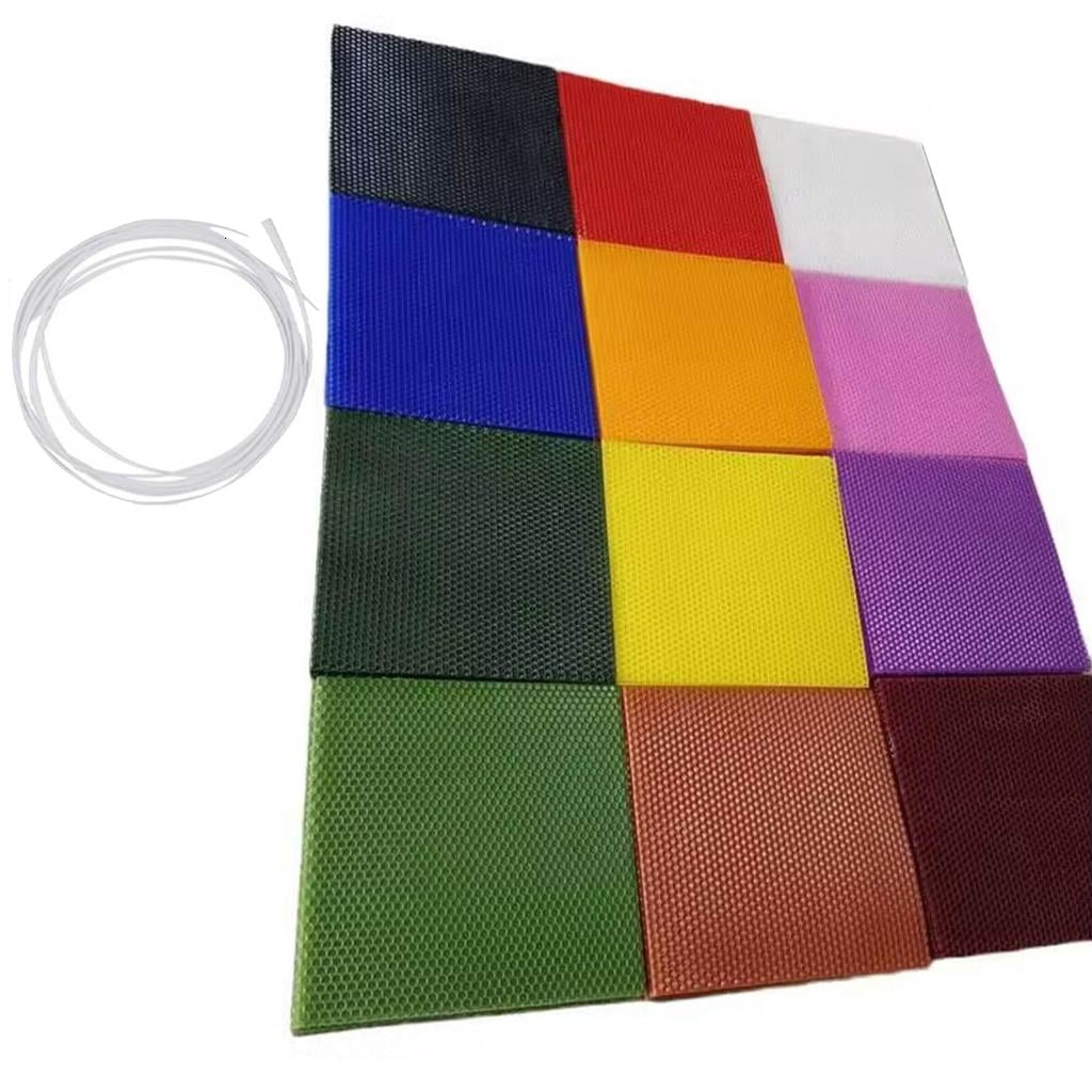 12 Pieces Wax Making Kits Wax Sheets Making Supplies for Christmas Home Decor Craft