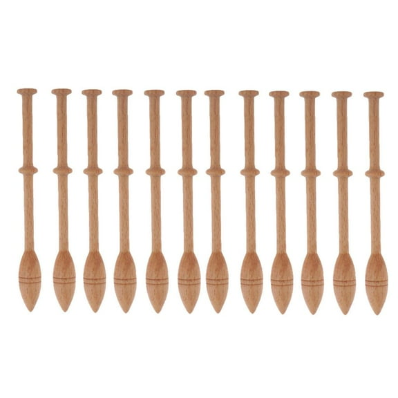 12 Pieces Wood Weaving Shuttle Craft Needlecraft Lace Making Tatting Shuttle Tools Lace