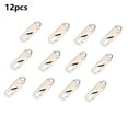 thumbnail image 1 of 12 Pieces Zipper Pull Replacement Zipper Repair Kit Zipper Slider Pull Tab Universal Zipper Fixer Metal Zipper Head, 1 of 7