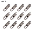 thumbnail image 1 of 12 Pieces Zipper Pull Replacement Zipper Repair Kit Zipper Slider Pull Tab Universal Zipper Fixer Metal Zipper Head, 1 of 7
