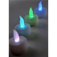 thumbnail image 1 of 12 Pieces of 4 RGB Battery Operated Tealights, 1 of 3