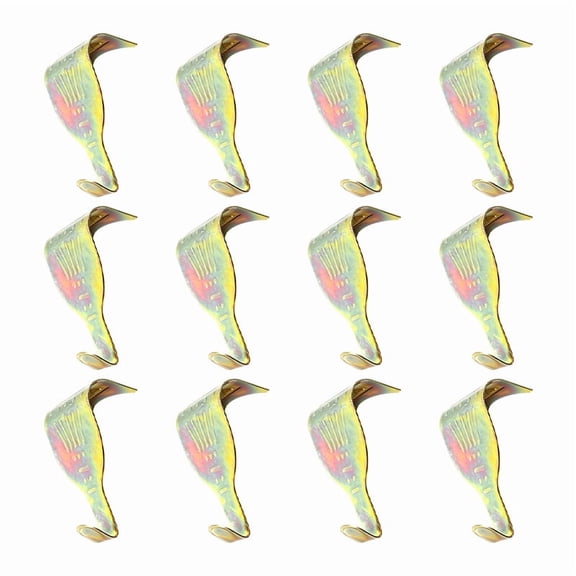 12 Pieces of Picture Rail Molding Hooks, Multi Purpose Wall Art Display Hanging Clips for Frames Shelves Doors and Brackets