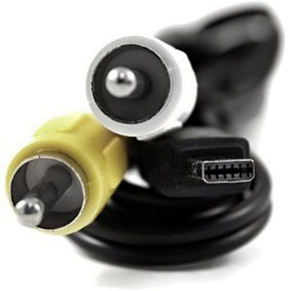 12 Pin AV Audio Video Cable Cord for Select Casio Elixim Digital Cameras (Compatible Models Listed in the Description Below)