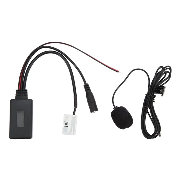 12-Pin Bluetooth 5.0 Module AUX Audio Cable Adapter with Microphone Hands-Free Mic, Wireless Music Receiver Replacement for Volkswagen RCD300 RCD310 RNS300 RNS310 RCD510 (5.9 in / 15.0 cm)