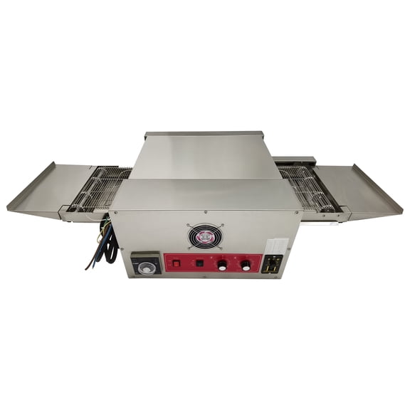 12" Pizza Oven with Chain Type Conveyor 220V Countertop Conveyor Commercial Baking Electric Oven