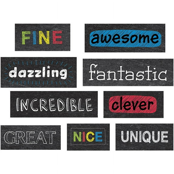 (12 Pk) Chalkboard Reward Phrases Stickers