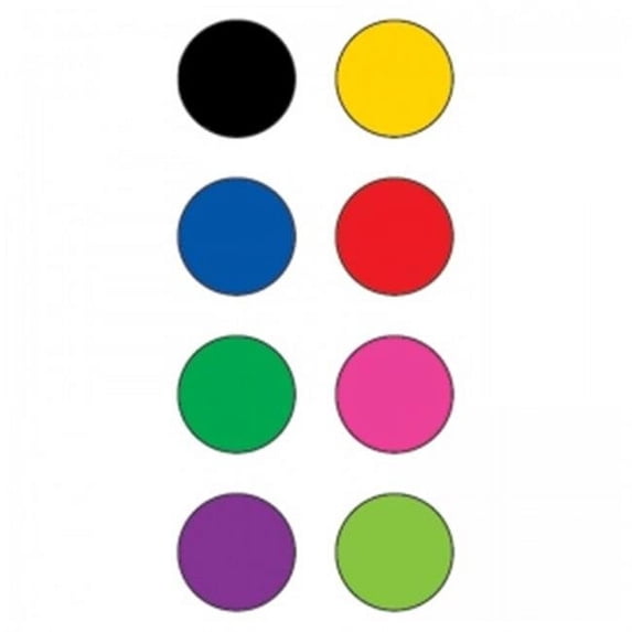(12 Pk) Colorful Circles Mini Stickers