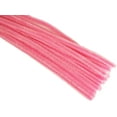 thumbnail image 1 of 12" Plain Pink Chenille (Pipe Cleaner) 6MM Stems Choose Package Amount (50), 1 of 1