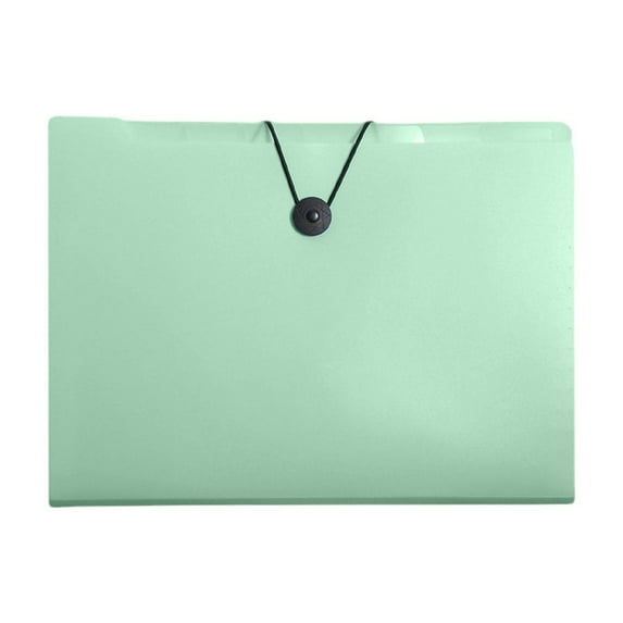 12 Pocket Accordion File Bag - Multi-Layer Transparent Organizer for Documents and Tickets - Portable Storage Solution for Office and Home