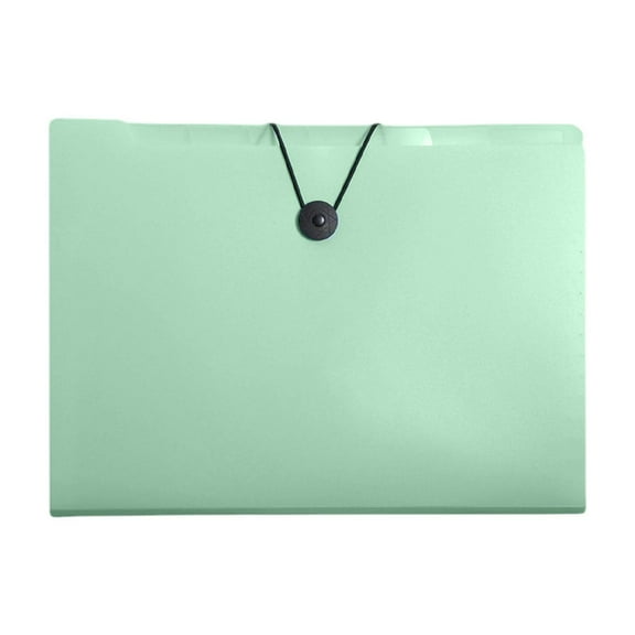 12 Pocket Accordion File Bag - Multi-Layer Transparent Organizer for Documents and Tickets - Portable Storage Solution for Office and Home