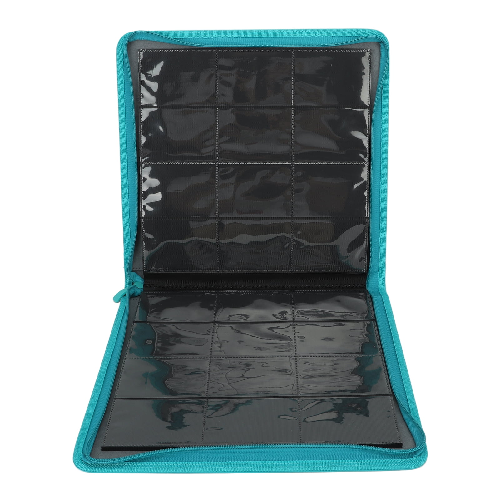 Old Canal Trading Card Binder, 12 Pocket Card Album Folder Hold Up To 720 Cards, Premium And Durable Zipper Binder, Cards Holder Album For MTG, TCG, Baseball Cards (Sapphire Blue