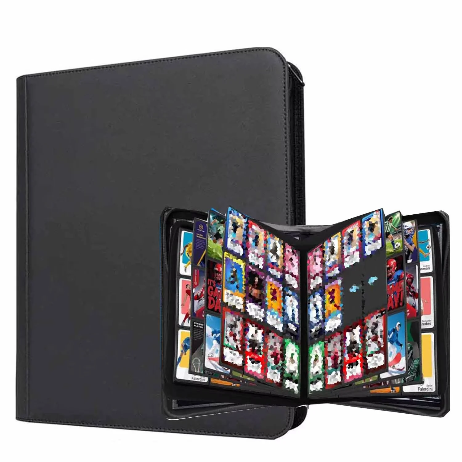 12 Pocket Card Binder, Ringless Side Loading Card Holder Album, Holds ...