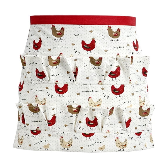 12-Pocket Deep Pocket Egg Collecting Aprons Farmhouses Style Egg Carrying Aprons Suitable for Chicken Eggs Ducks Eggs and Gooses Eggs for Adult Use
