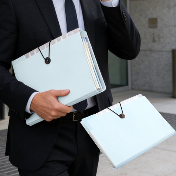 12 Pocket Expanding File Folder Accordion Organizer Portable Document Case for Office School Home Supplies