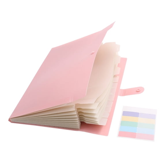 12-Pocket Expanding File Organizer - Accordion Folder w/ Labels for Home, College & Office. Holds Letter Size Docs & Receipts