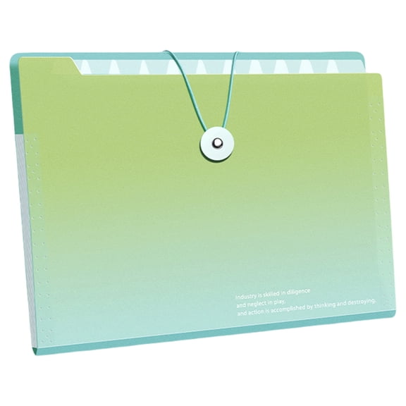 12 Pockets Expanding File Folder Letter Size File Organiser Sorting Folder Expandable Document Organiser 325x250mm