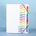 thumbnail image 1 of 12 Pockets Expanding File Folder Organizer, Accordion File Organizer, Rainbow Tab, for Home/Office/School Document Organizer, 1 of 6