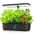 thumbnail image 1 of 12 Pods Hydroponics Growing System, OHHSUN Indoor Herb Garden Kit with LED Grow Light Quiet Smart Water Pump Automatic Timer Healthy Fresh Herbs Vegetables - Hydroponic Planter for Home Kitchen, 1 of 7