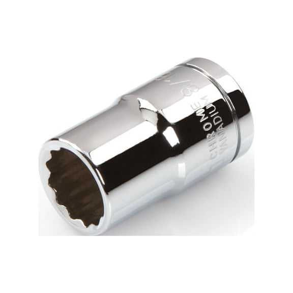 12 Point 1/2" Drive x 9/16" Shallow Socket Premium Vanadium Steel TEKTON 14214
