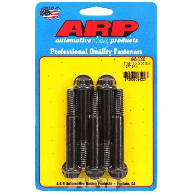 ARP Bolt Kit 12pt 5pk 7/16-14 x 3.000 ARP Bolt Kit 12pt 5pk 7/16-14 x 3.000