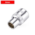 thumbnail image 1 of 12 Point Mirror Short Socket Head 3/8inch Drive Torx Bit Ratchet Wrench Adapter, 1 of 8