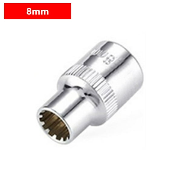 12 Point Mirror Short Socket Head 3/8inch Drive Torx Bit Ratchet Wrench Adapter