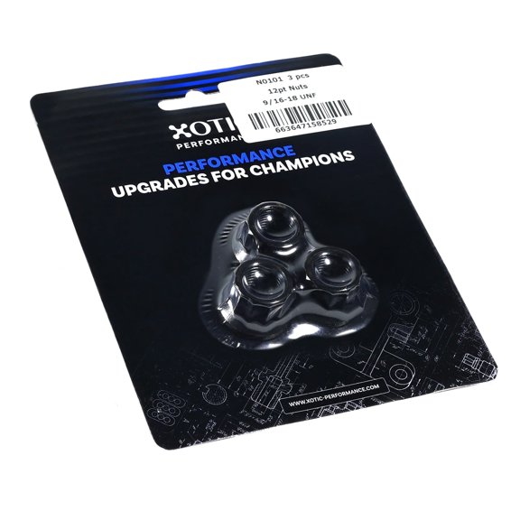 12 Point Nut 9/16-18 UNF Torx Style Set of 12 | Xotic Performance N0102