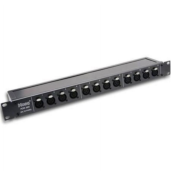 Hosa PDR-369 12-Point XLR Balanced Patchbay