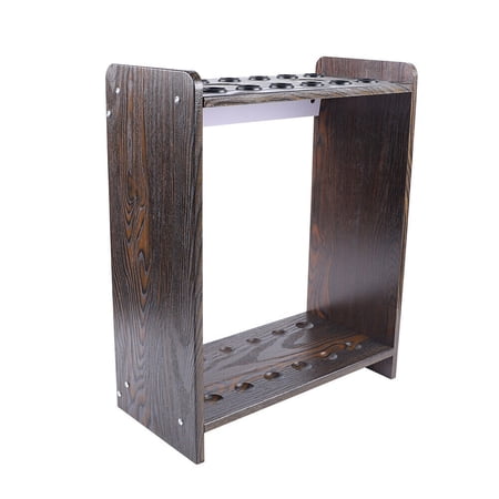 12 Pool Cue Billiard Stick & Ball Set Holder Floor Rack +Rubber Ring Cue Rack 18.9x9.45x23.62in