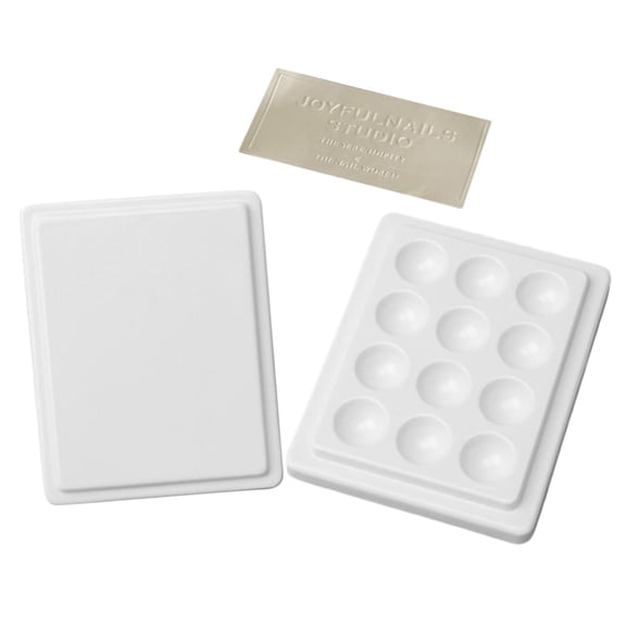 12- Porcelain Gouache Watercolor Paint with Lid Sturdy Washable