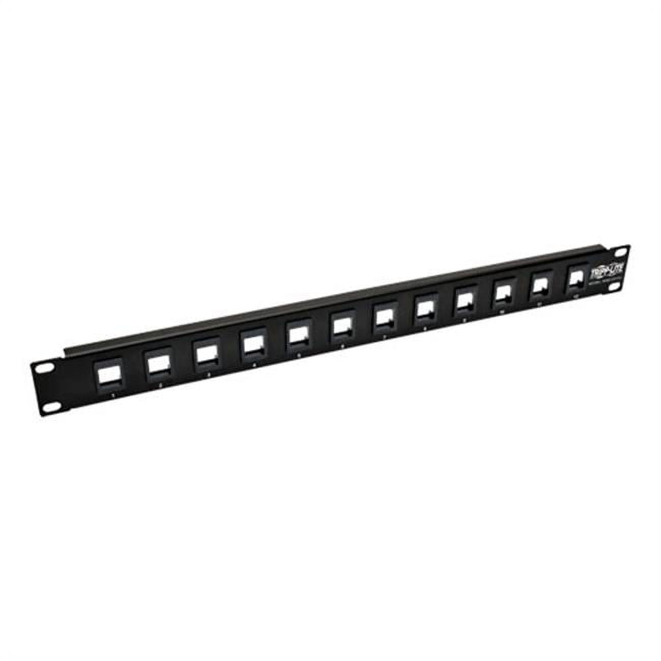 12-Port Keystone Blank Patch Panel for RJ45 Ethernet, USB & HDMI ...