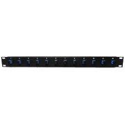 12 Port SC Simplex Fiber Optic Cable Patch Panel Singlemode Loaded 1u 19