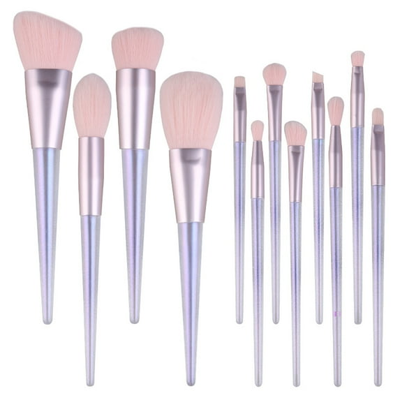 12 Portable Crystal Rod Makeup Artist Professional Makeup Brush Set Wholesale Eyeshadow Brushes Beauty Tools