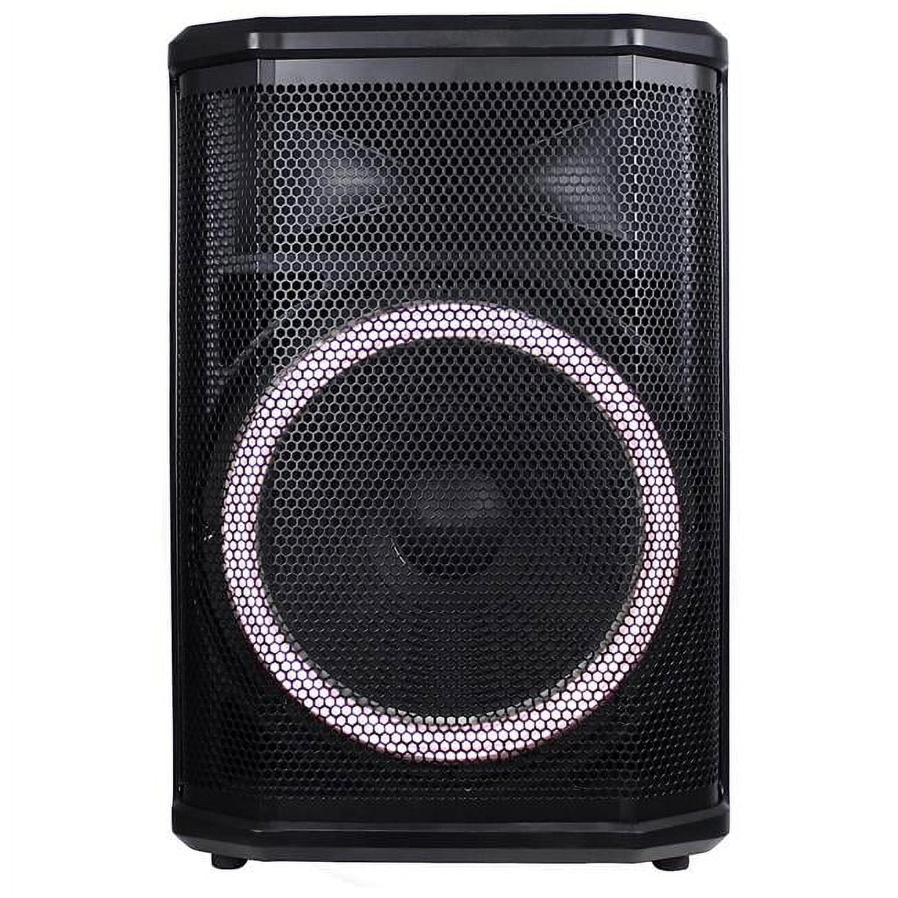 12' Portable Wheeled Bluetooth Speaker with Microphone
