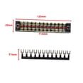 thumbnail image 1 of 12 Positions Electric Barrier Black Covered Strip Terminal Block Dual Raw Screw Smile Home, 1 of 9