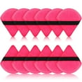 thumbnail image 1 of 12 Powder Puff Face Triangle Makeup Puff for Loose Powder Soft Body Cosmetic Foundation Sponge Mineral Powder Wet Dry Makeup Tool beauty cotton pack triangular application (ROSE RED), 1 of 5