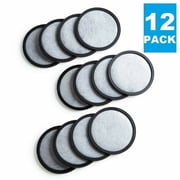 (12) Premium Replacement Charcoal Water Filter Disks for All Mr. Coffee Machines, Replaces Filter Disc, 12 Pack