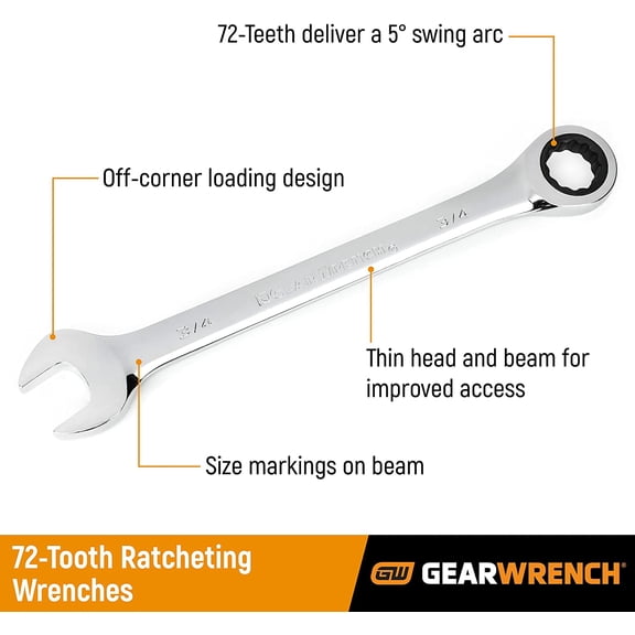 12 Pt. Ratcheting Combination Wrench, 30mm - 9130D